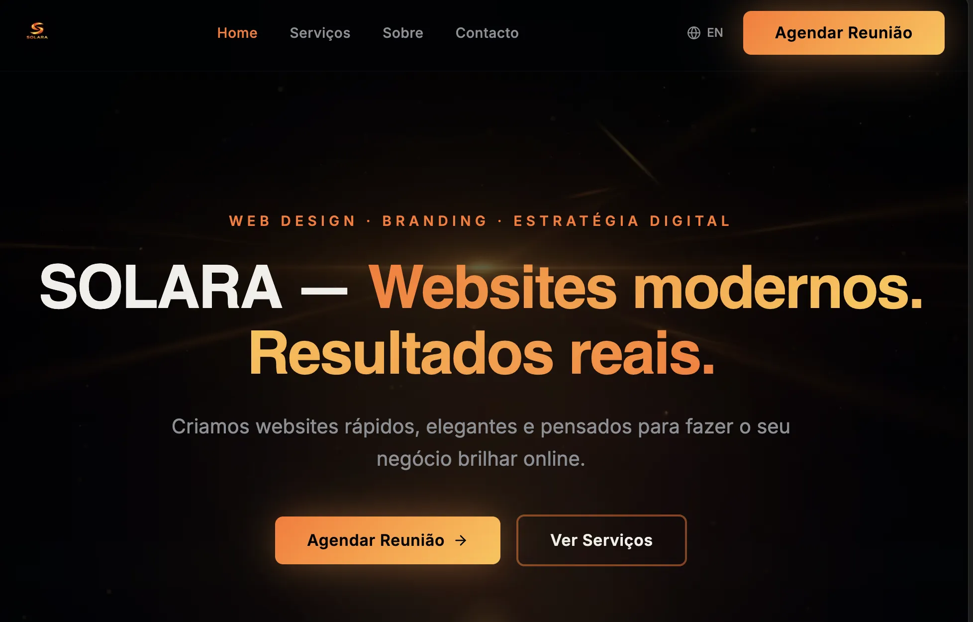 Solara website preview